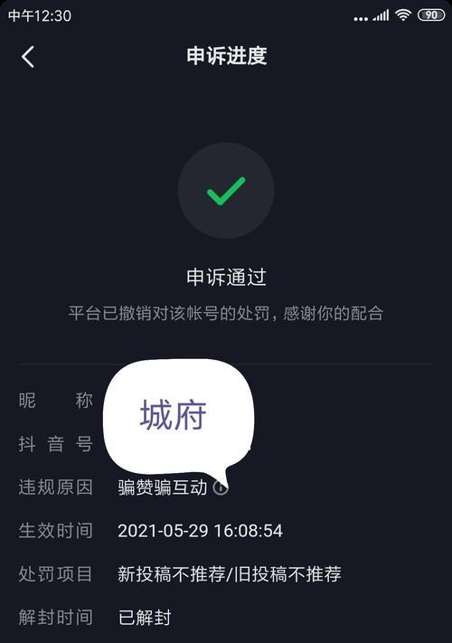如何写一篇有效的抖音封禁申诉？（掌握申诉技巧，让你的抖音账户重获自由）