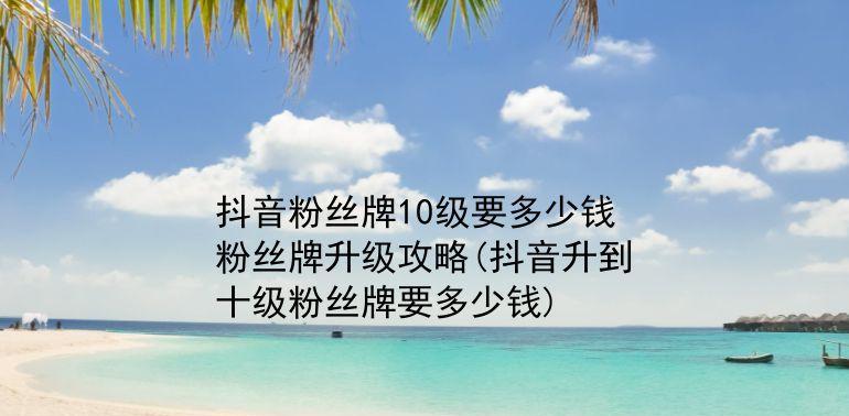 抖音粉丝灯牌升级为主题的方法（解锁更多个性化灯牌，提高用户粘性）