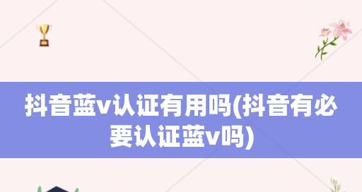 抖音蓝v认证价格多少（想要获得抖音蓝v认证）